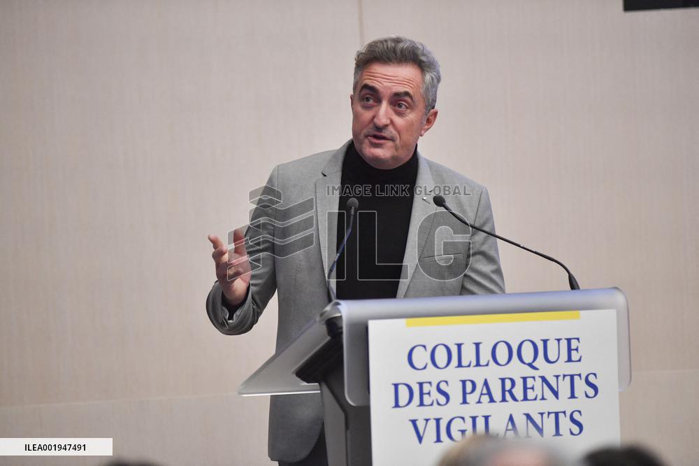 Eric Zemmour during Vigilant Parents Conference at Senate - Paris