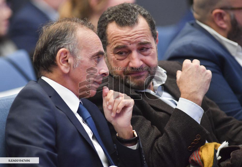 Eric Zemmour during Vigilant Parents Conference at Senate - Paris