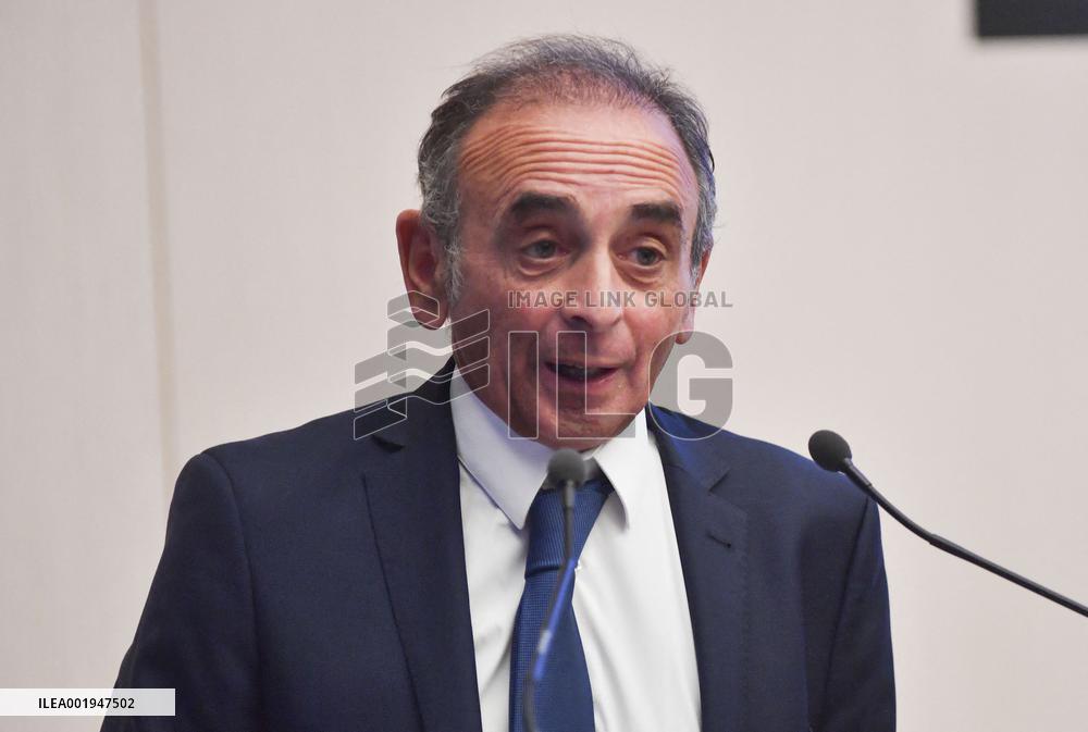 Eric Zemmour during Vigilant Parents Conference at Senate - Paris