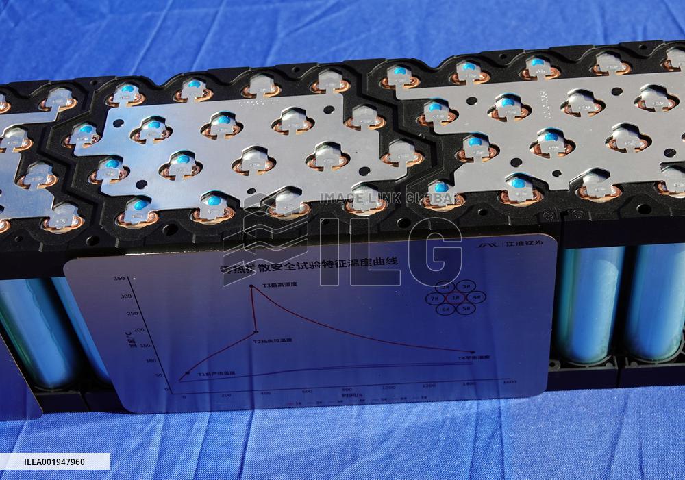 Cellular Battery Displayed at An Auto Exhibition in Yichang