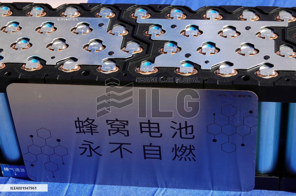Cellular Battery Displayed at An Auto Exhibition in Yichang