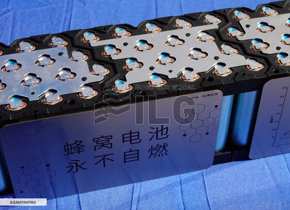 Cellular Battery Displayed at An Auto Exhibition in Yichang