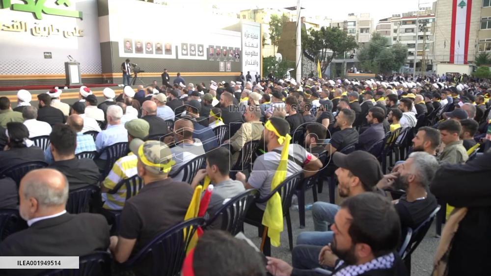 Hezbollah leader warns of expanded confrontations with Israel if Gaza conflict continues