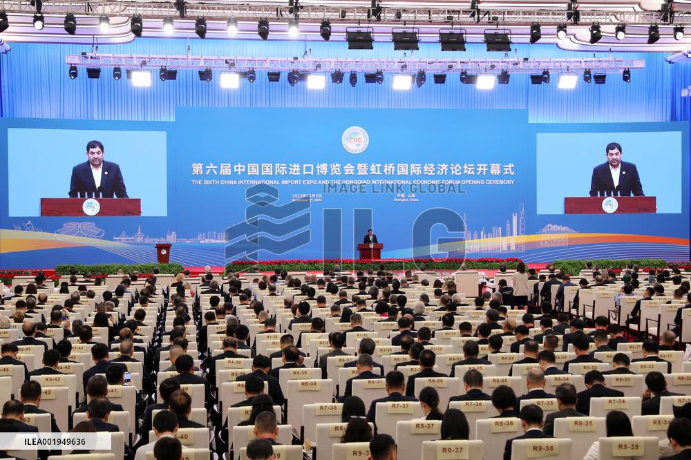 (CIIE)CHINA-SHANGHAI-CIIE-OPENING CEREMONY (CN)