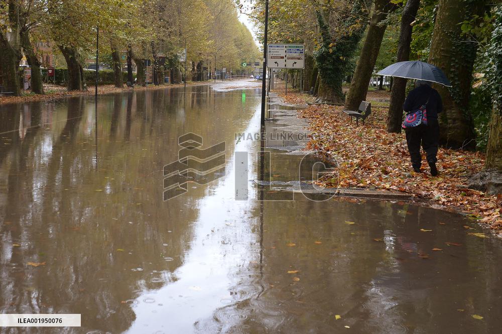 Violent Storm And Floods Hit Italy