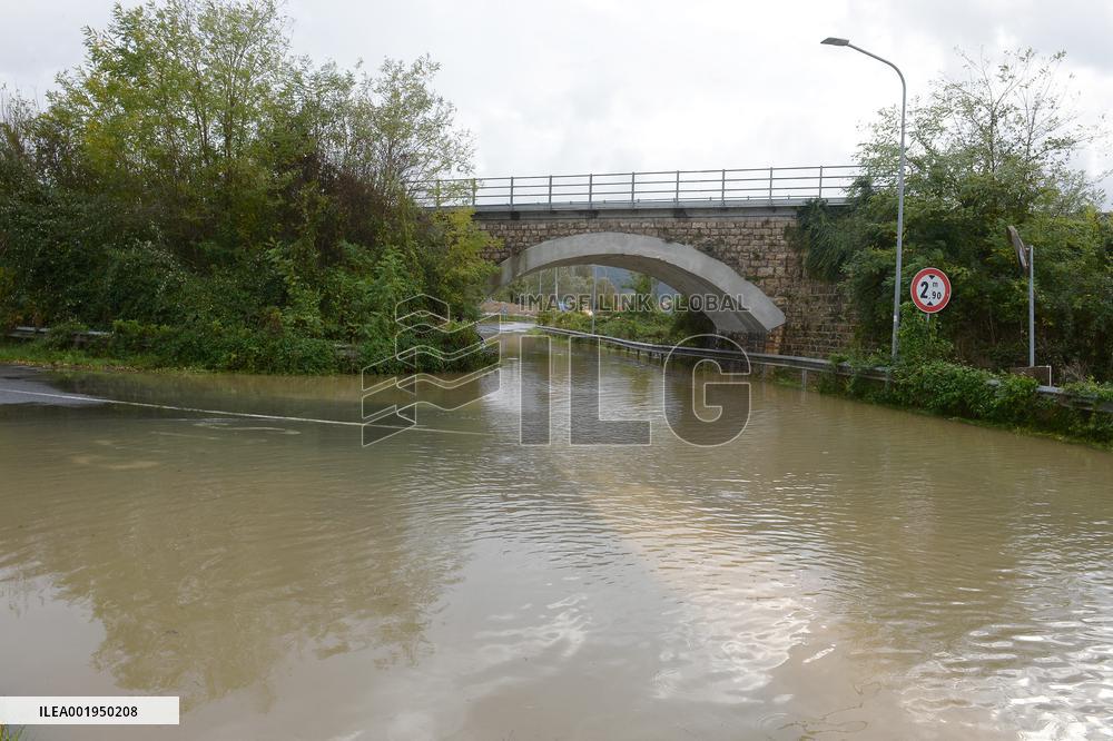 Violent Storm And Floods Hit Italy