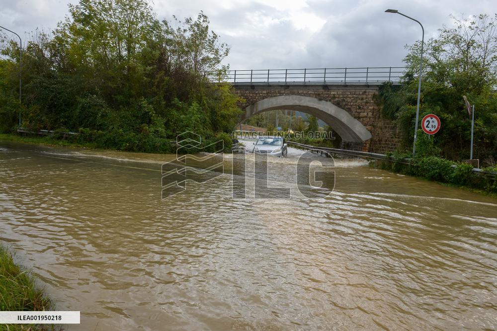 Violent Storm And Floods Hit Italy