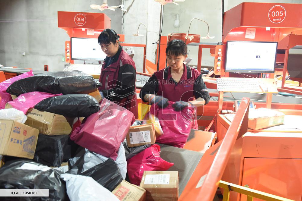Double 11 Shopping Carnival Logistics Peak in Lianyungang