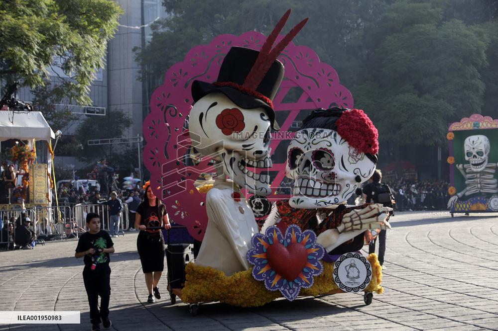 Great Day Of The Dead Parade In Mexico City