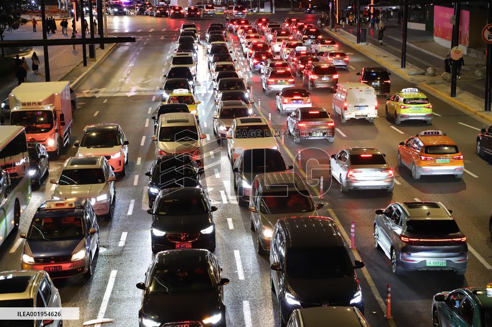 Traffic Peak in Shanghai