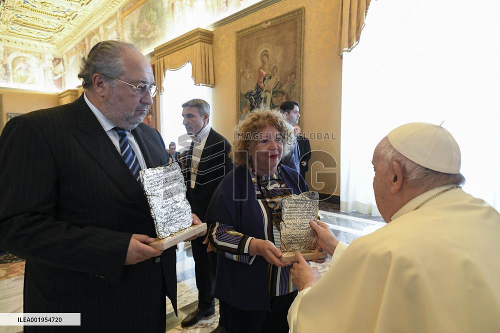 Pope Francis Receives European Rabbis Delegation - Vatican