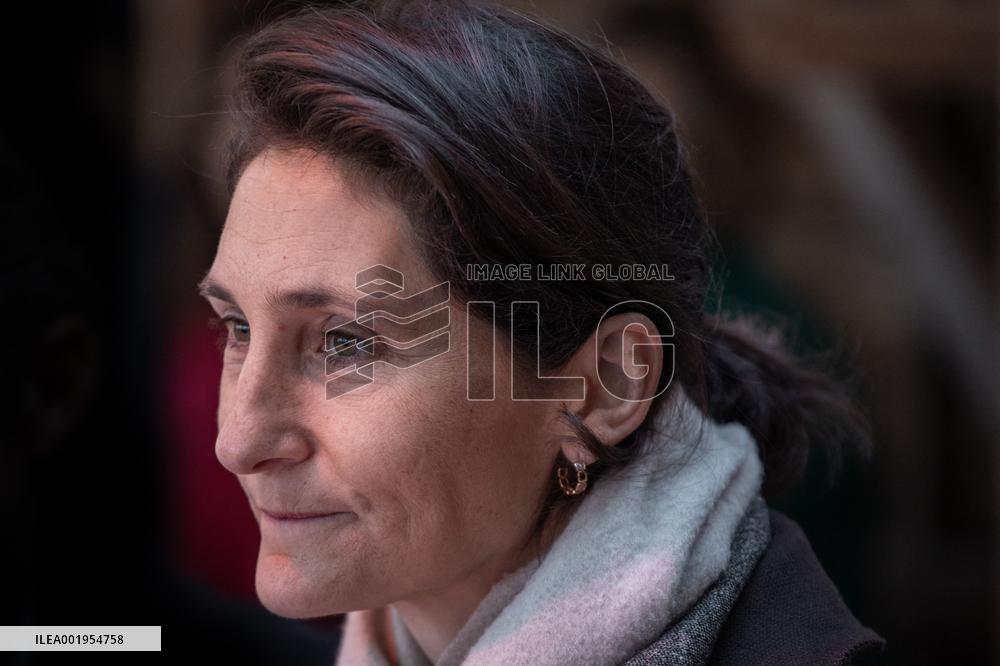 French Prime Minister Elisabeth Borne at « Ecurie des Pommiers » Equestrian Centre in Landes sur Ajon