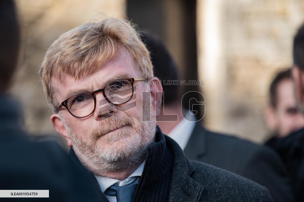 French Prime Minister Elisabeth Borne at « Ecurie des Pommiers » Equestrian Centre in Landes sur Ajon