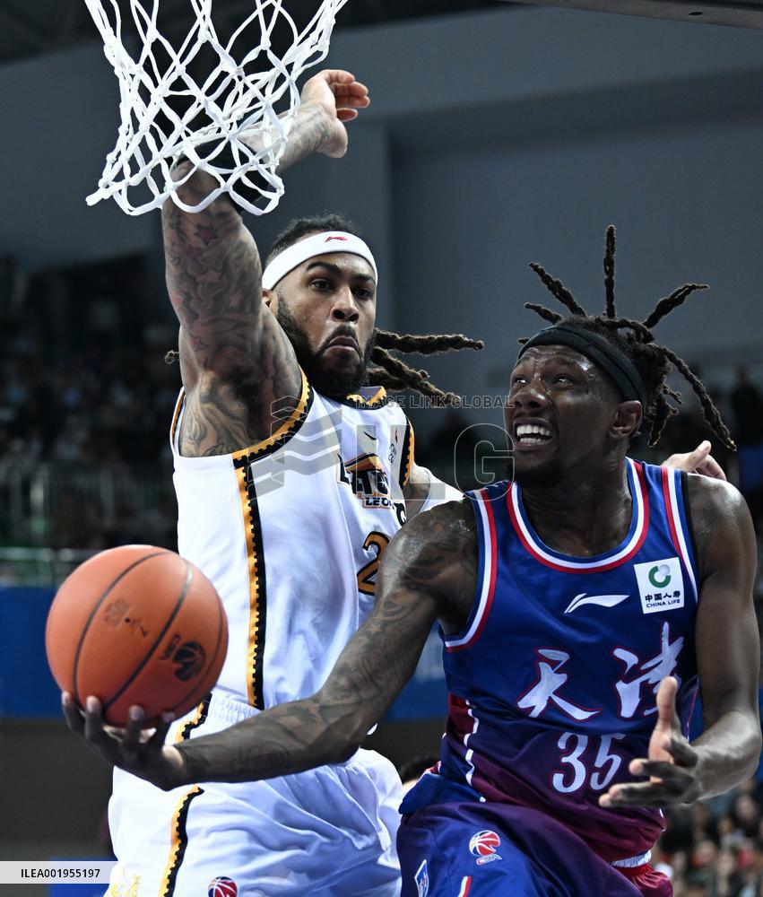 (SP)CHINA-TIANJIN-BASKETBALL-CBA LEAGUE-TIANJIN VS LIAONING (CN)