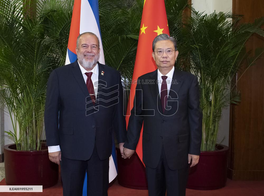 CHINA-BEIJING-ZHAO LEJI-CUBA-PM-MEETING (CN)
