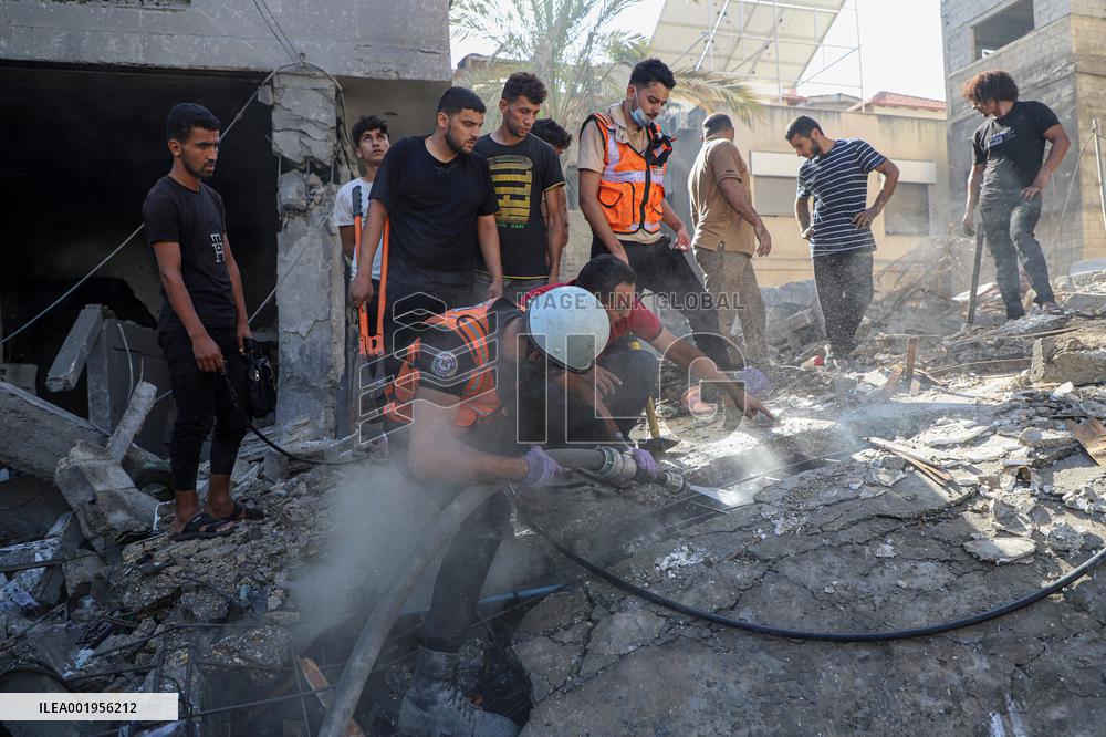 MIDEAST-GAZA-KHAN YOUNIS-PALESTINIAN-ISRAELI CONFLICT