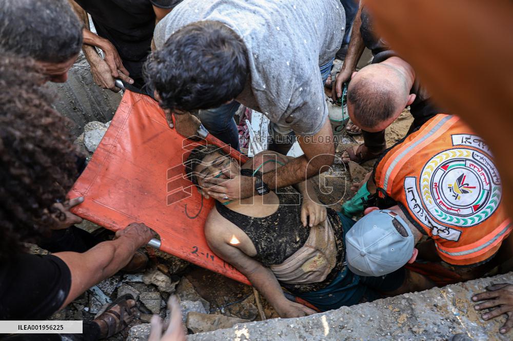 MIDEAST-GAZA-KHAN YOUNIS-PALESTINIAN-ISRAELI CONFLICT