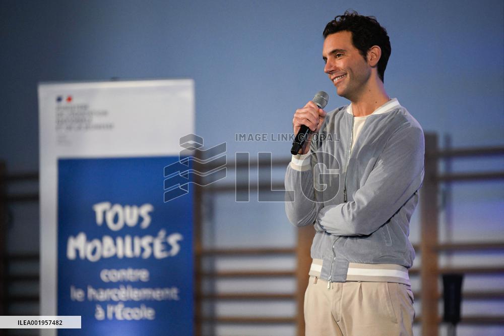 Brigitte Macron During An Event Against Cchool Harassment - Paris