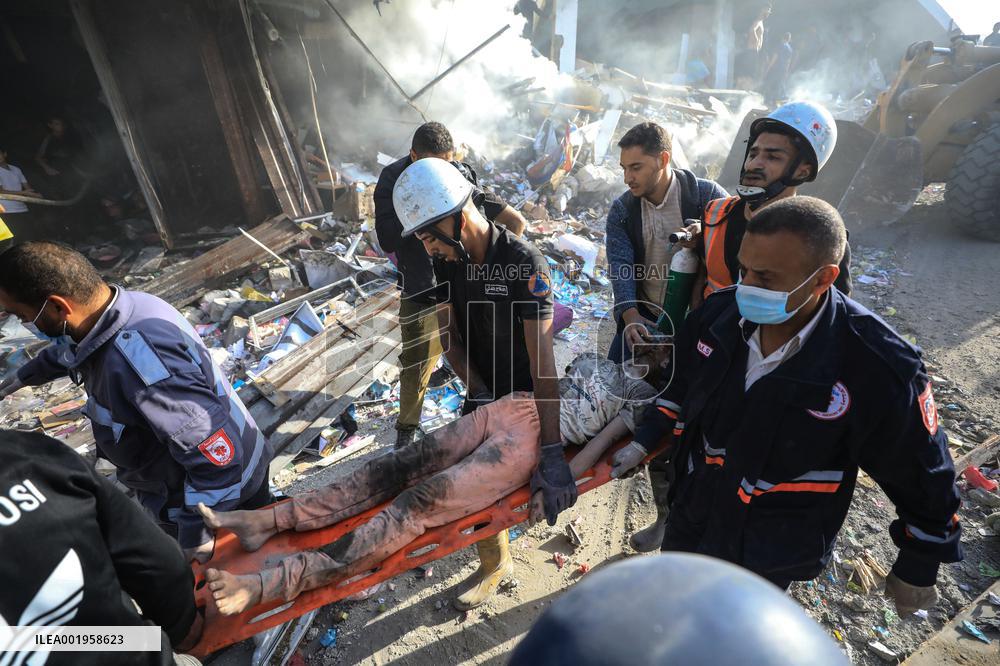 (FOCUS) MIDEAST-GAZA-PALESTINIAN-ISRAELI-CONFLICT