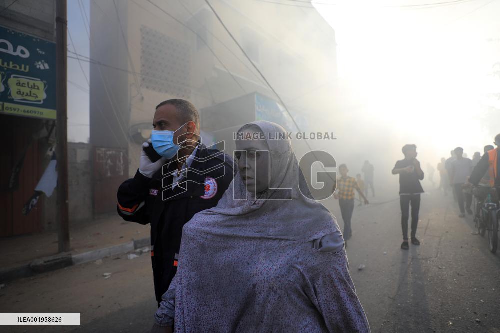 (FOCUS) MIDEAST-GAZA-PALESTINIAN-ISRAELI-CONFLICT