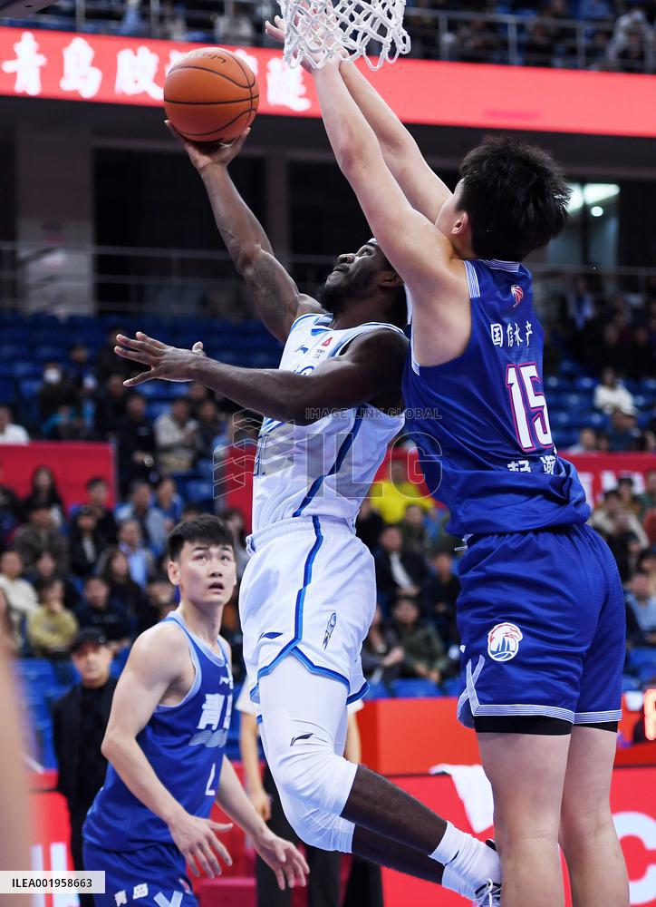 (SP)CHINA-QINGDAO-BASKETBALL-CBA LEAGUE-QINGDAO VS NINGBO (CN)