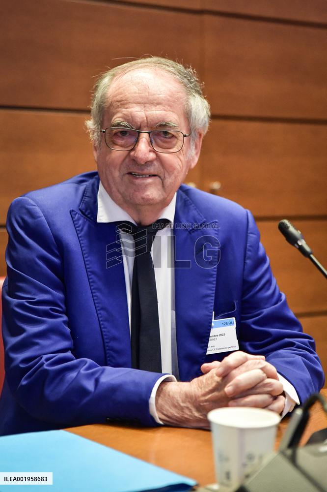 Hearing of Noel Le Graet at the National Assembly - Paris