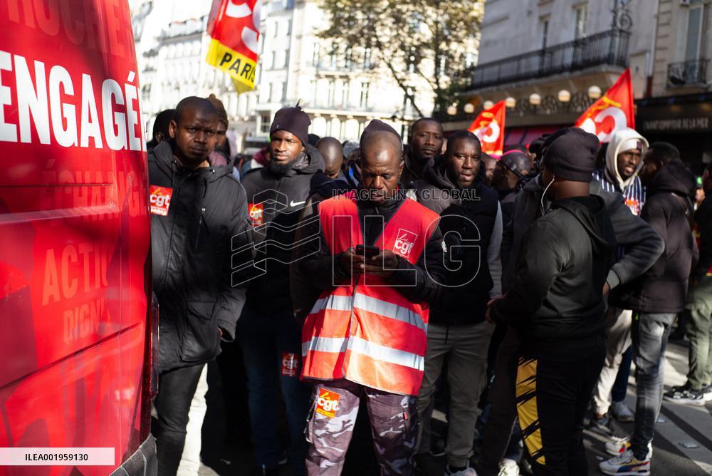 Protest Against New Immigration Bill - Paris