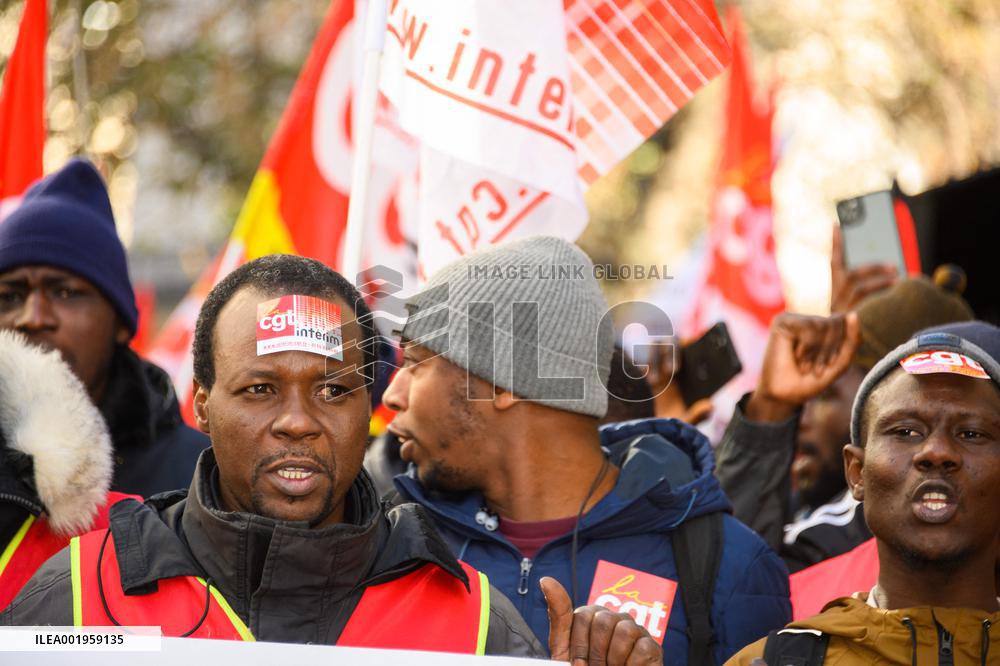 Protest Against New Immigration Bill - Paris