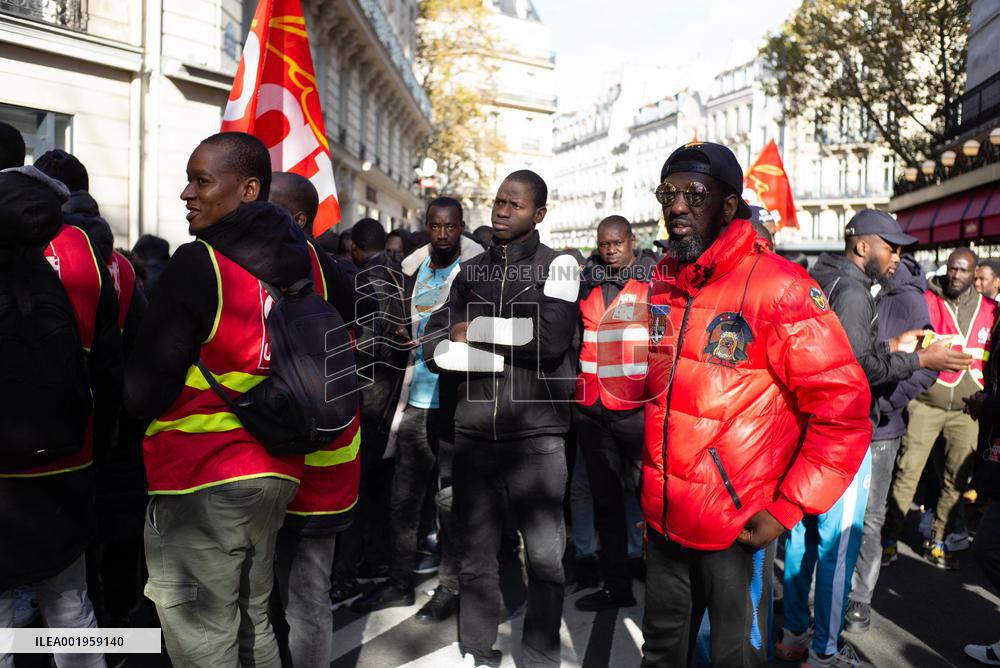 Protest Against New Immigration Bill - Paris