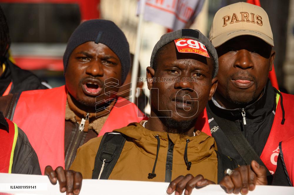 Protest Against New Immigration Bill - Paris