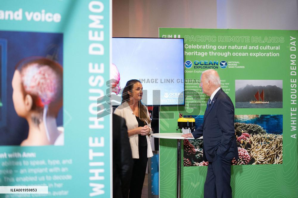 President Biden Tours White House Demo Day