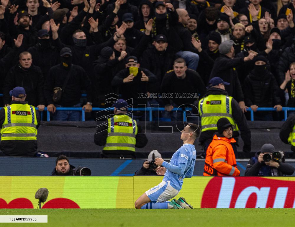 (SP)BRITAIN-MANCHESTER-FOOTBALL-UEFA CHAMPIONS LEAGUE-MANCHESTER CITY VS BSC YOUNG BOYS