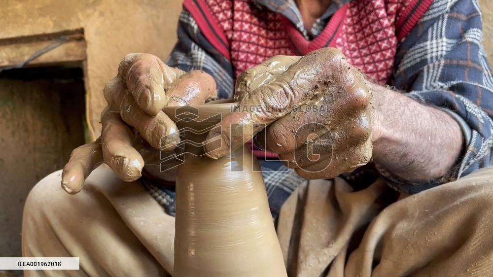 Production Of Clay Lamps For Diwali Festival - India