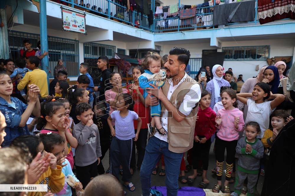 (FOCUS) MIDEAST-GAZA-PALESTINIAN-ISRAELI CONFLICT-CHILDREN