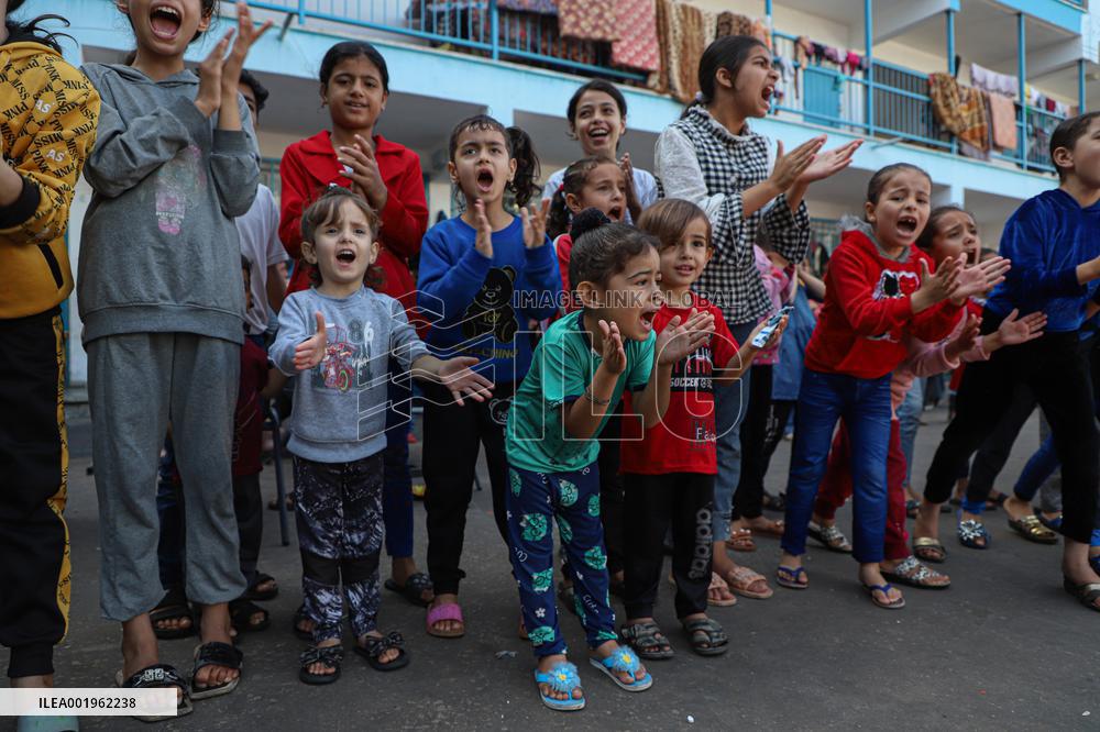 (FOCUS) MIDEAST-GAZA-PALESTINIAN-ISRAELI CONFLICT-CHILDREN