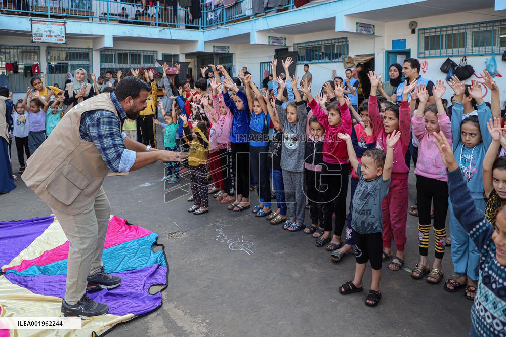 (FOCUS) MIDEAST-GAZA-PALESTINIAN-ISRAELI CONFLICT-CHILDREN