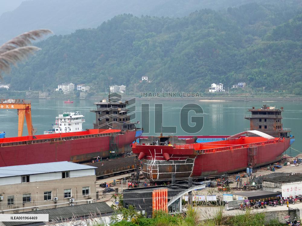 Three Gorges Letianxi Shipbuilding Base in Yichang
