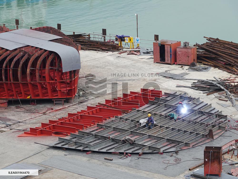 Three Gorges Letianxi Shipbuilding Base in Yichang