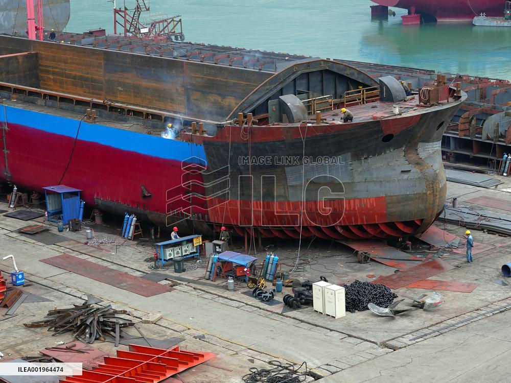 Three Gorges Letianxi Shipbuilding Base in Yichang