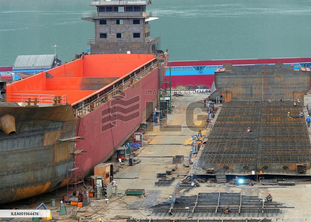 Three Gorges Letianxi Shipbuilding Base in Yichang