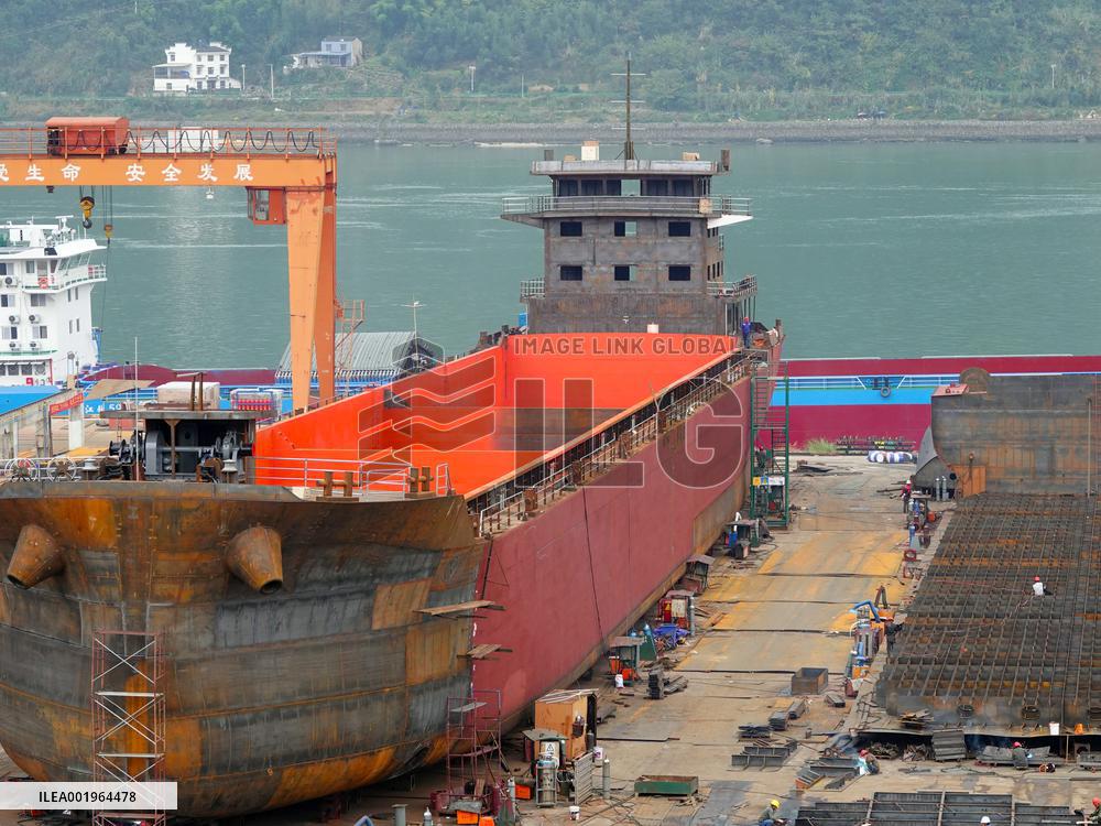 Three Gorges Letianxi Shipbuilding Base in Yichang