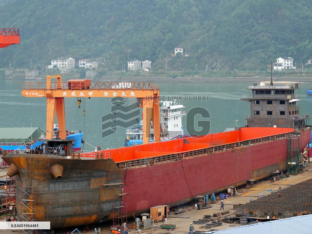 Three Gorges Letianxi Shipbuilding Base in Yichang