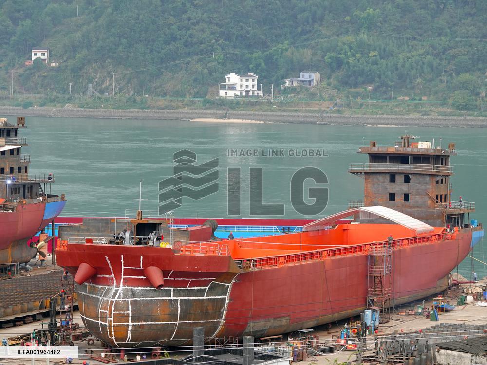 Three Gorges Letianxi Shipbuilding Base in Yichang