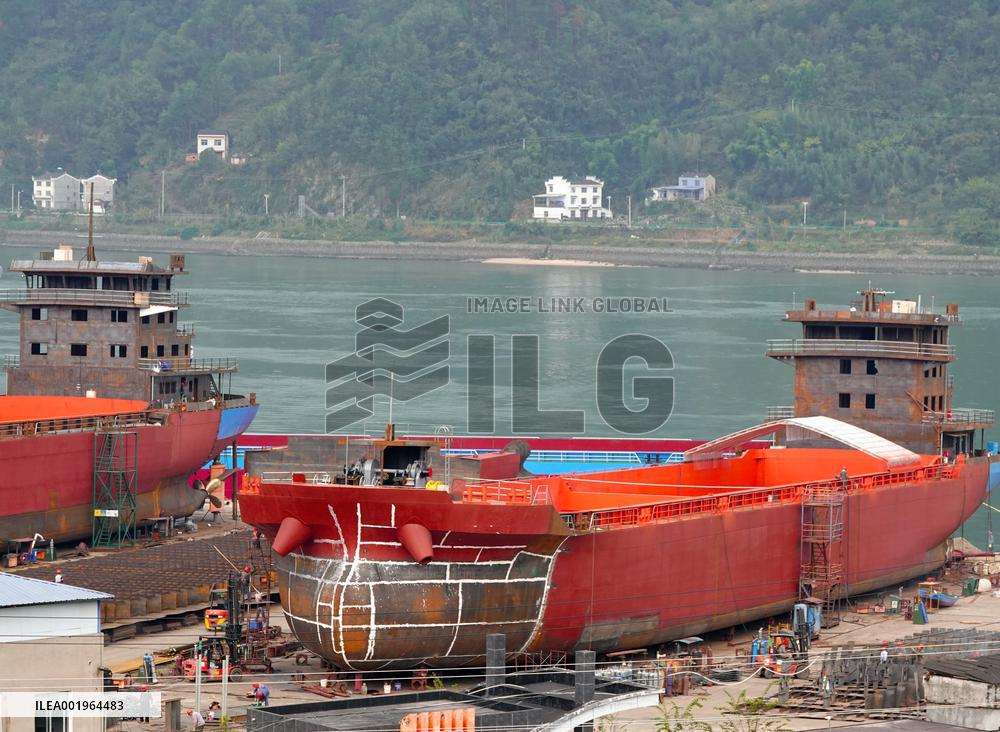 Three Gorges Letianxi Shipbuilding Base in Yichang