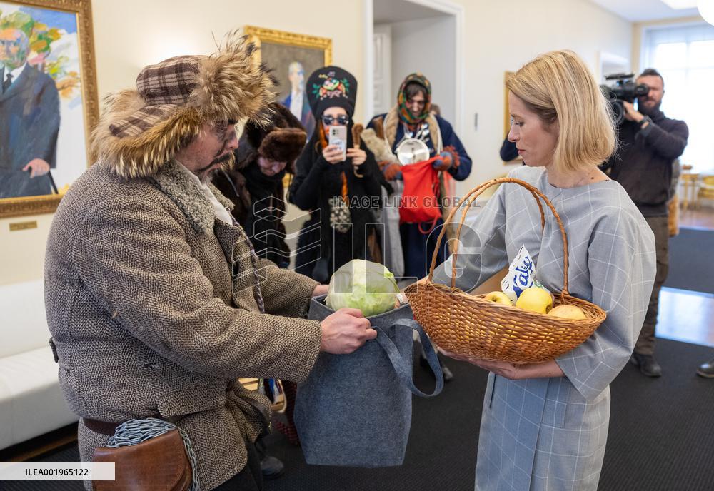 Martinmas mummers who visited the Riigikogu