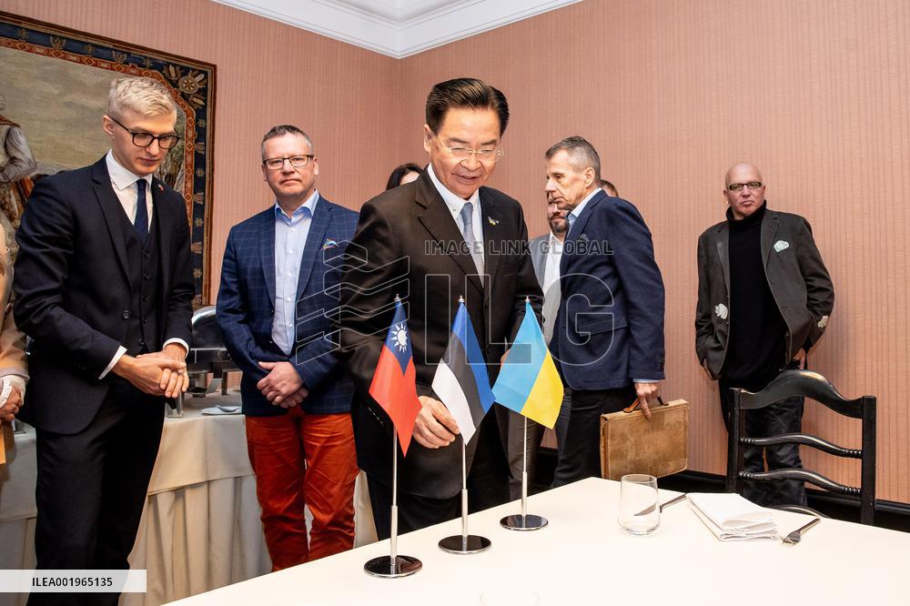 Taiwan's Minister of Foreign Affairs Jaushieh Joseph Wu visiting Estonia