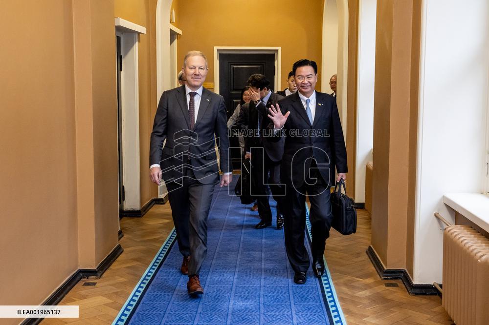 Taiwan's Minister of Foreign Affairs Jaushieh Joseph Wu visiting Estonia