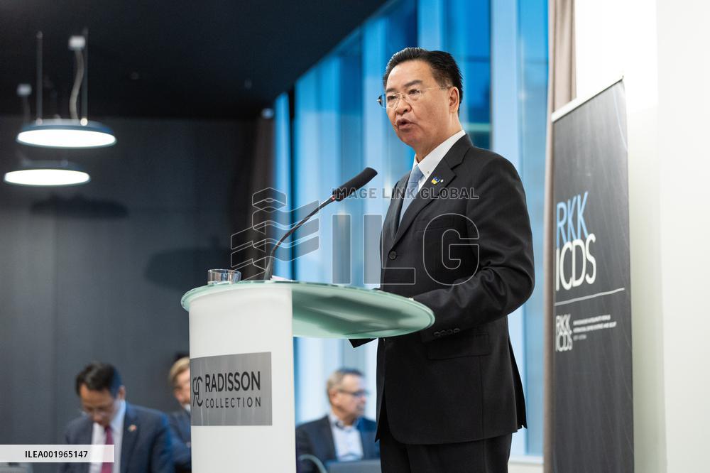 Taiwan's Minister of Foreign Affairs Jaushieh Joseph Wu visiting Estonia