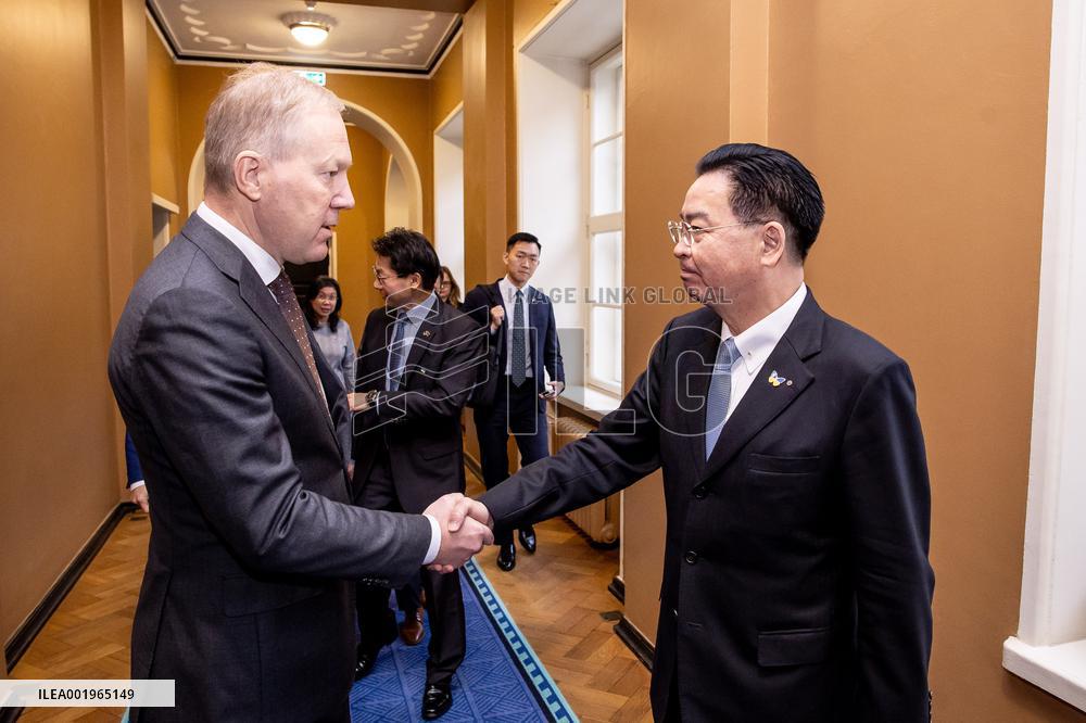 Taiwan's Minister of Foreign Affairs Jaushieh Joseph Wu visiting Estonia