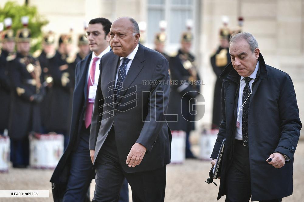 Humanitarian Conference For Civilians In Gaza - Paris